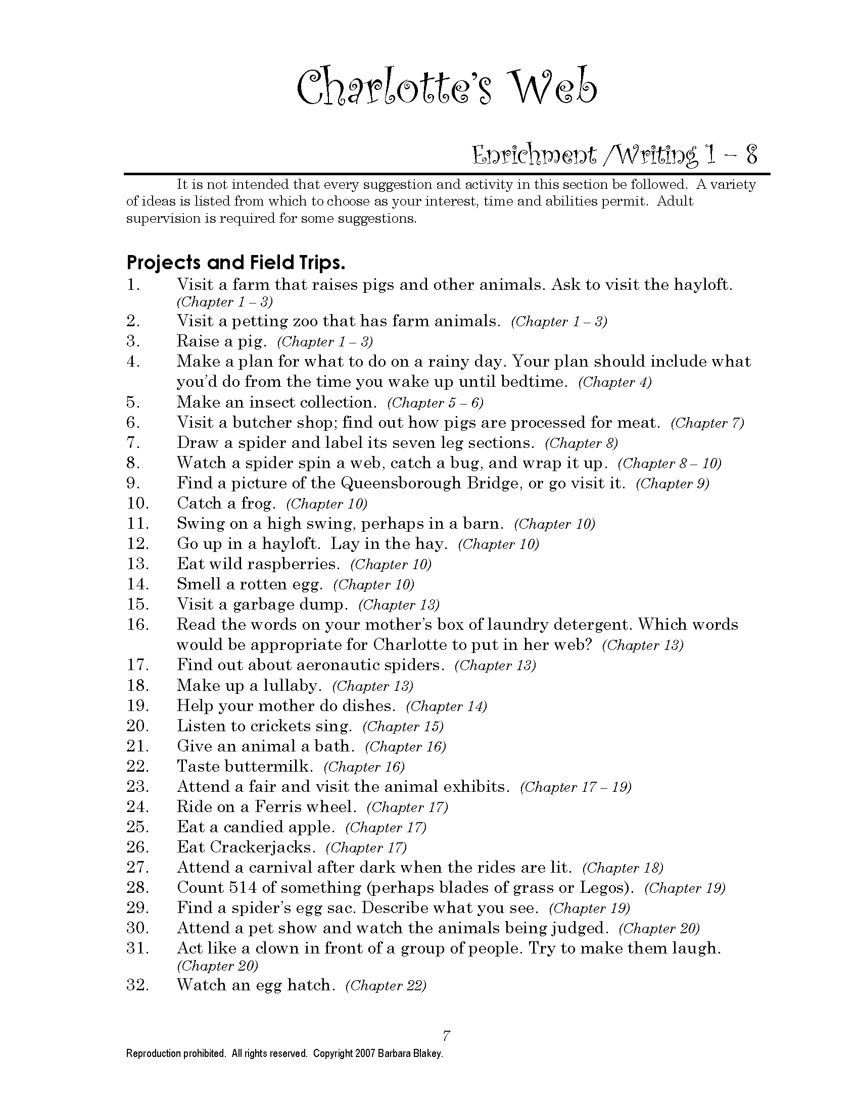 Charlotte's Web Novel - Total Language Plus